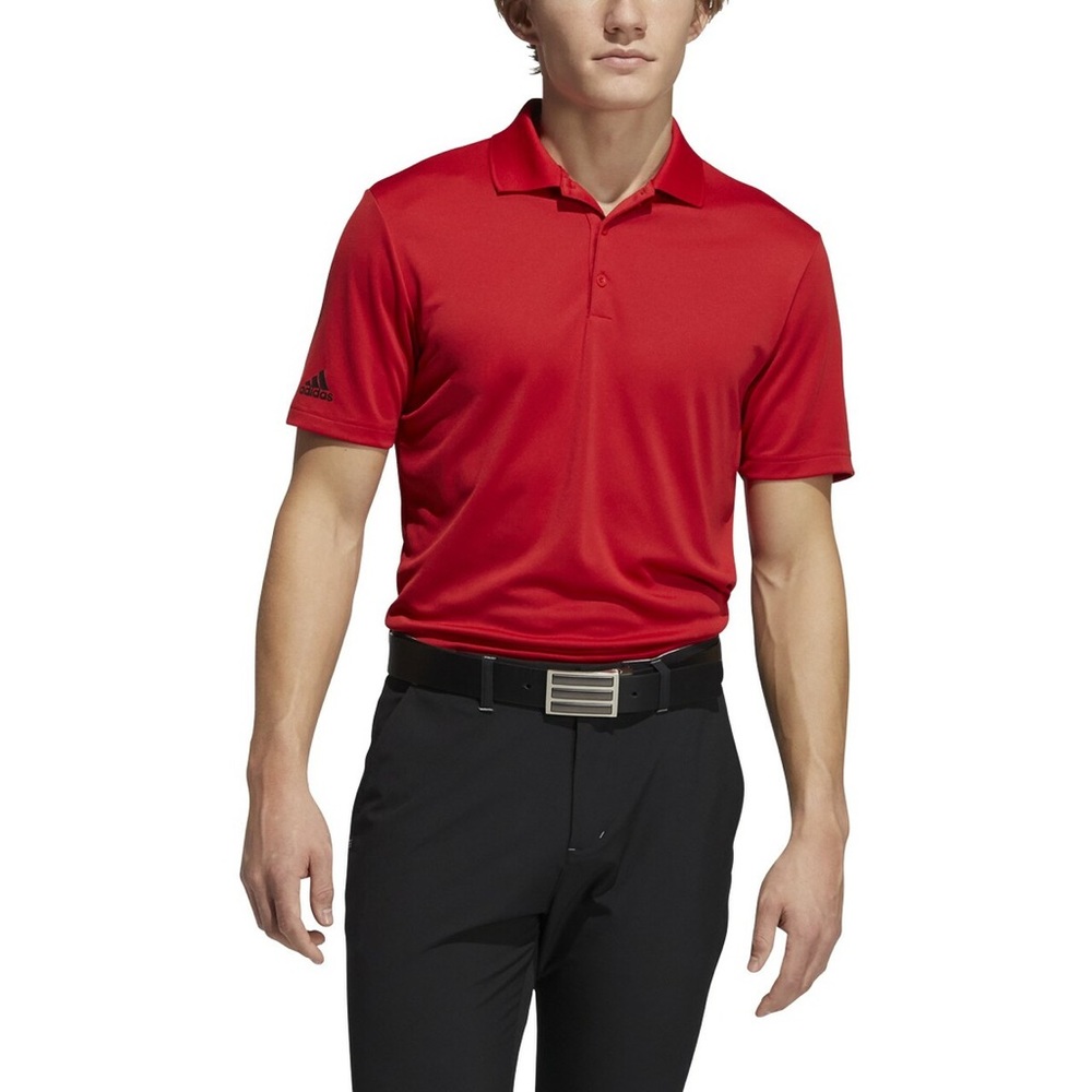 NEW Size XL Adidas Golf Performance Classic Stretch Polo Shirt Collegiate Red